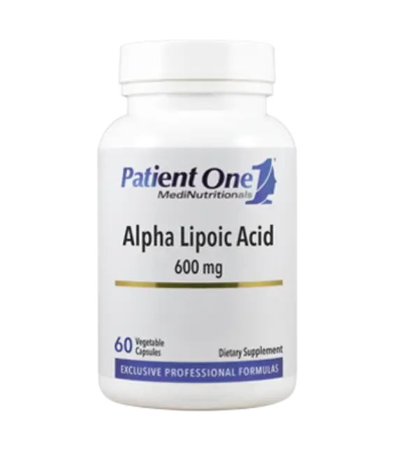 Patient One Alpha Lipoic Acid | 600 mg, 60 vegetable capsules