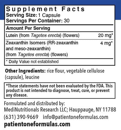 Patient One Meso-Z Vision | 30 vegetable capsules