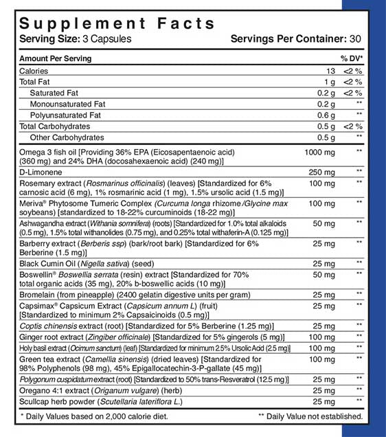 Patient One Enflamen | 90 liquid vegetable capsules
