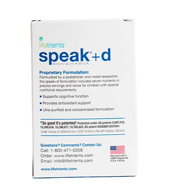 Lifetrients Speak+d Twist-Off Capsules (omega-3 + vitamin E) 60 Twist-Off Softgels Capsules
