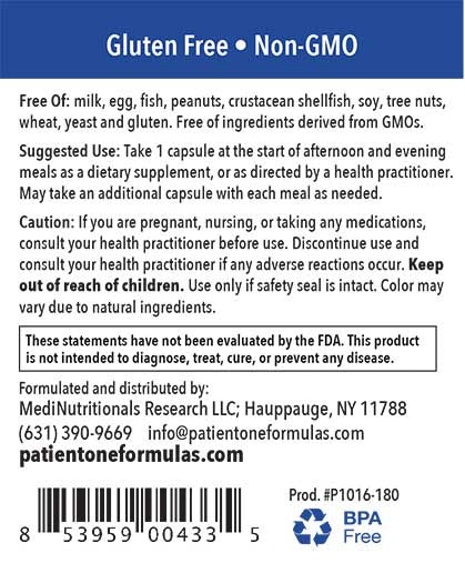 Patient One GI-One | 180 vegetable capsules