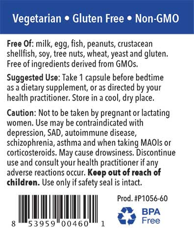 Patient One Melatonin | 3mg Gradual Release 60 vegetable capsules
