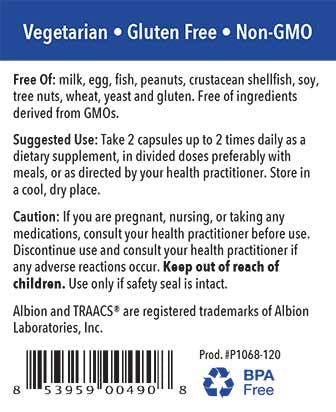 Patient One Magnesium Chelate | 200mg, 120 vegetable capsules