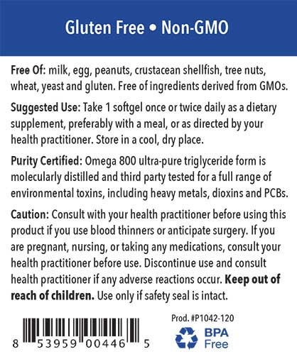 Patient One Omega 800 | 120 softgels