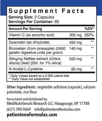 Patient One SinusCare | 120 vegetable capsules