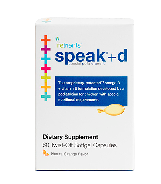 Lifetrients Speak+d Twist-Off Capsules (omega-3 + vitamin E) 60 Twist-Off Softgels Capsules