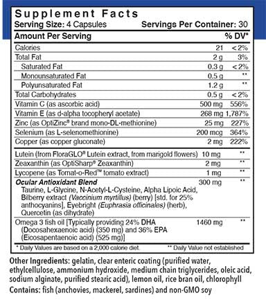 Patient One VisiOmega Macular Support Formula | 120 gelatin capsules