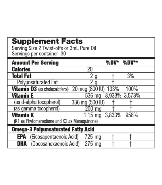 Lifetrients Speak+d Twist-Off Capsules (omega-3 + vitamin E) | 60 twist-off softgels capsules - Imagem 2